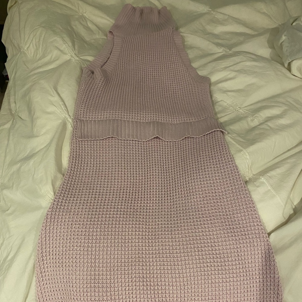 Zara sleeveless turtle neck dress